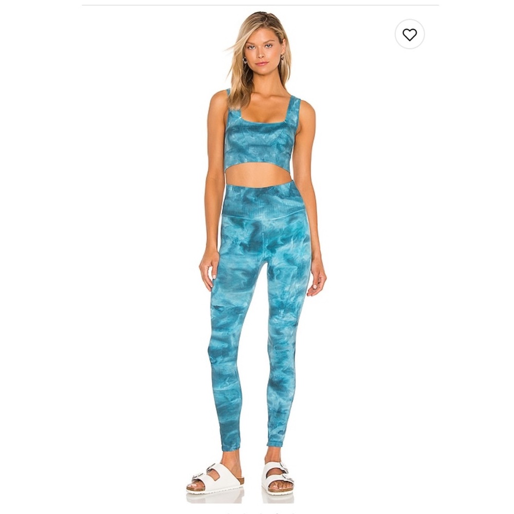 NEW Free People Movement Blue Tie-Dye High-Rise Leggings